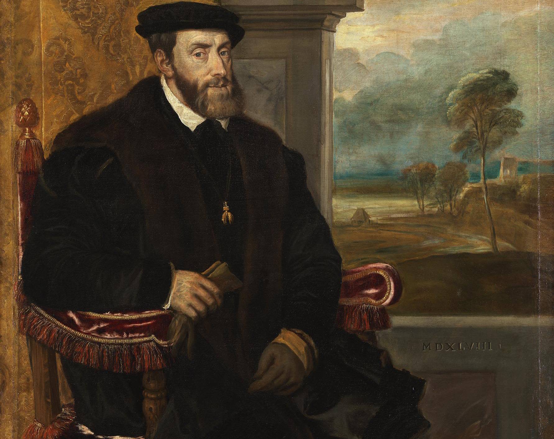 Portrait Of Charles V, Holy Roman Emperor, Seated