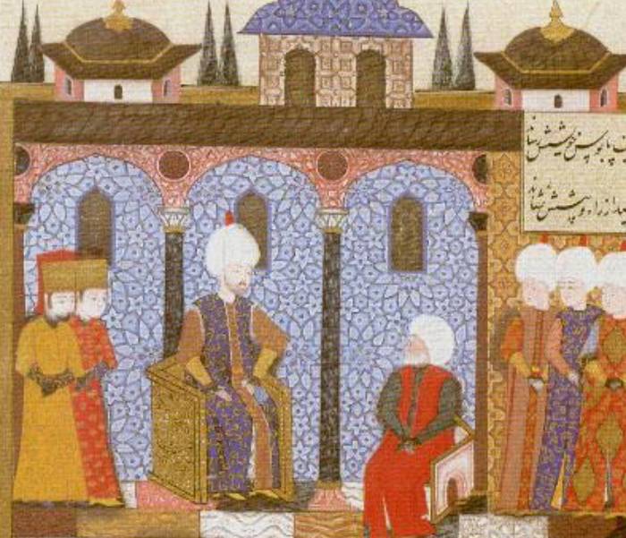Suleiman the Magnificent receiving Barbarossa