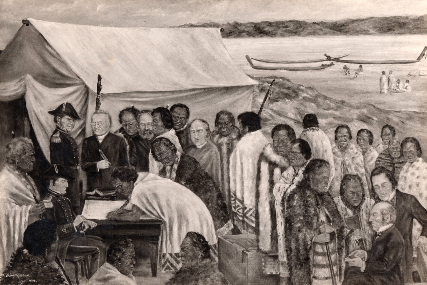 The Signing Of The Treaty Of Waitangi