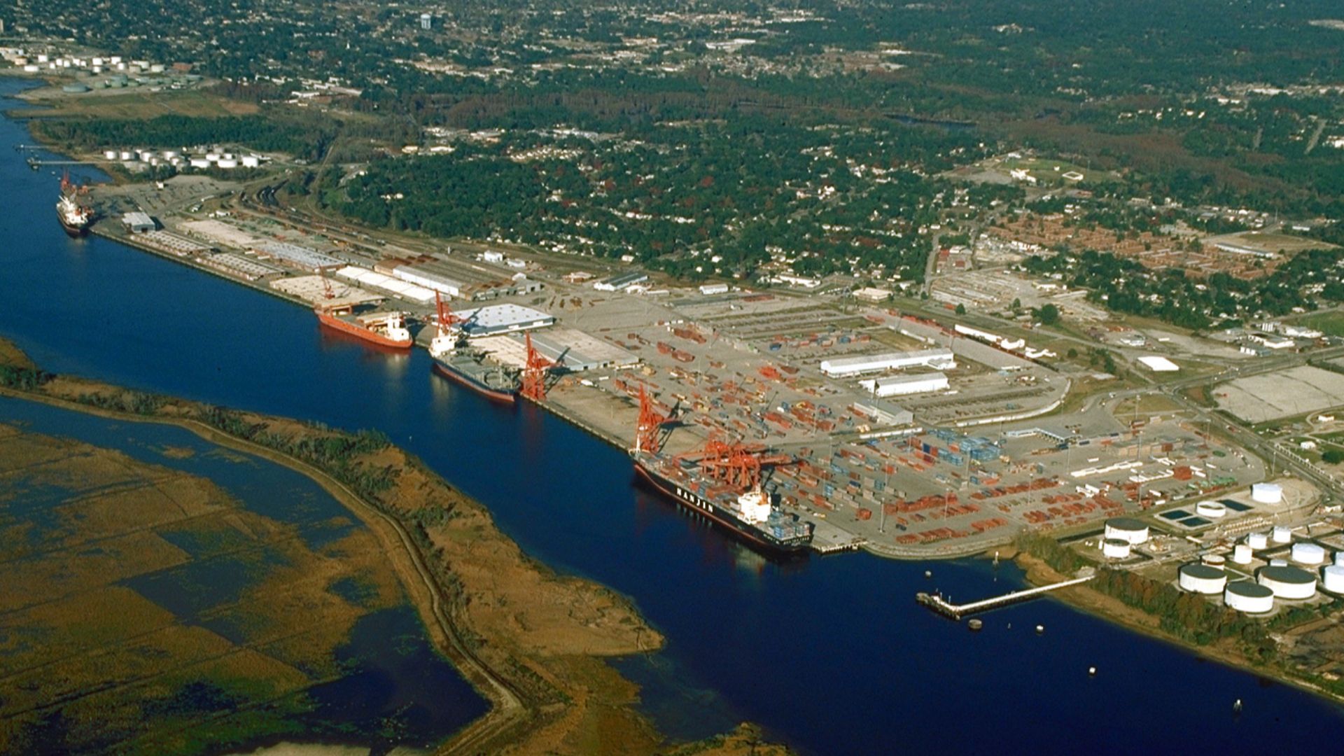 File:Wilmington North Carolina port aerial view.jpg