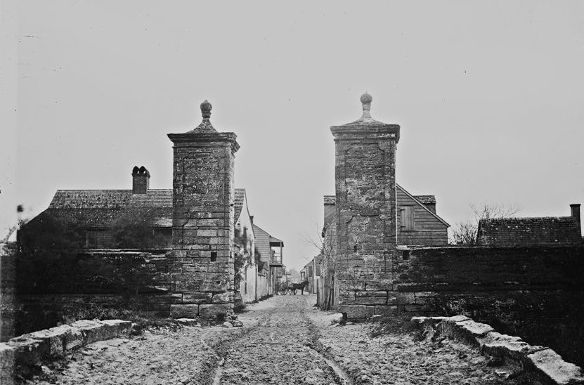 City Gates, Looking up St. George Street, St. Augustine