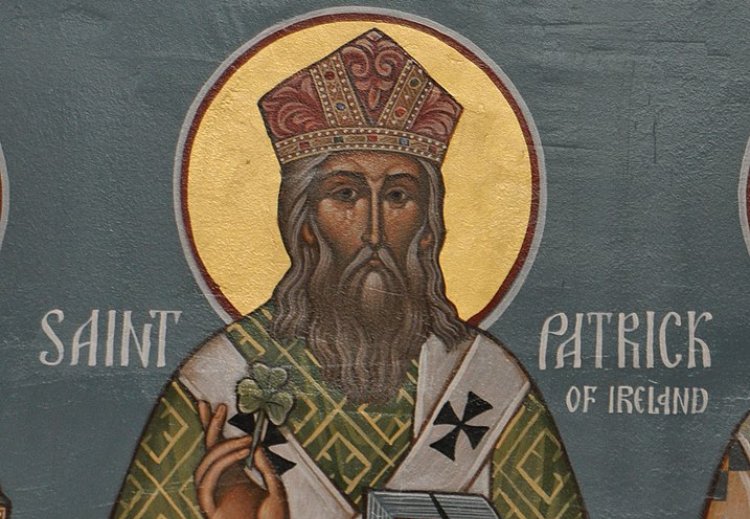 Icon of Saint Patrick from Christ the Saviour Church
