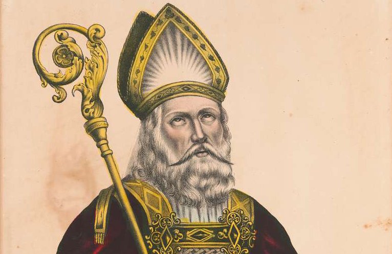 Drawing of Saint Patrick by Gale Research