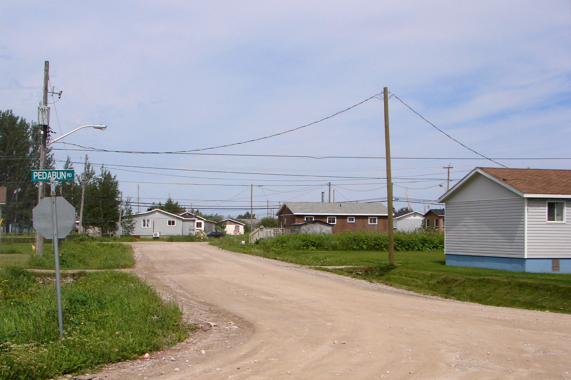 Moose Cree First Nation village present time