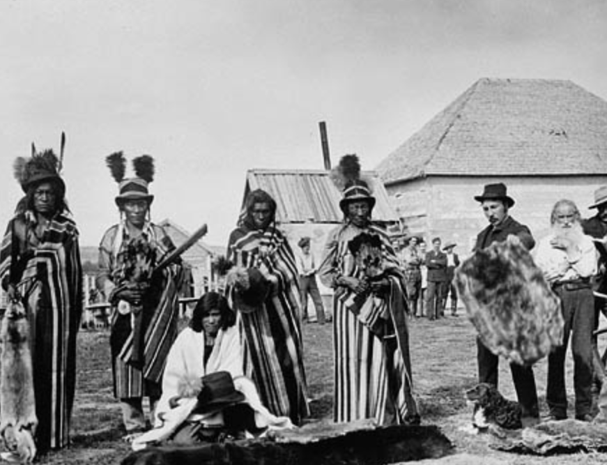 Plains Cree chief trading