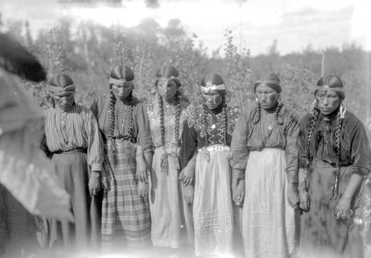Cree Women Performing The Round Dance