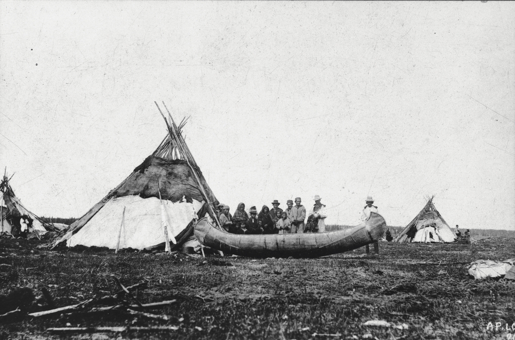 Group Of Woodland Cree People, Fort George, James Bay