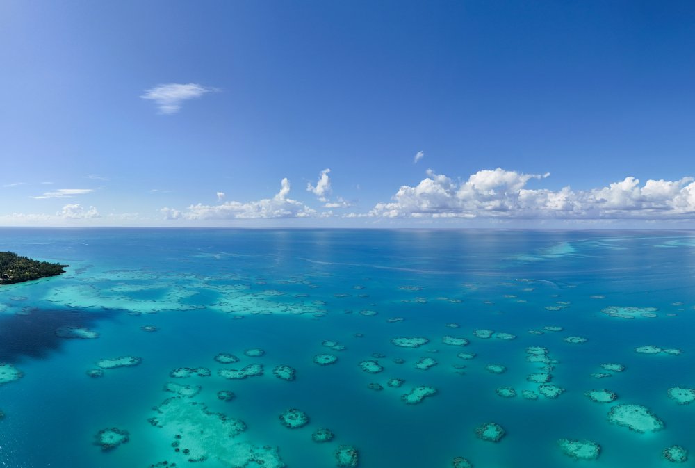 Aerial Photography of Bermuda Landscapes in the North Atlantic Ocean