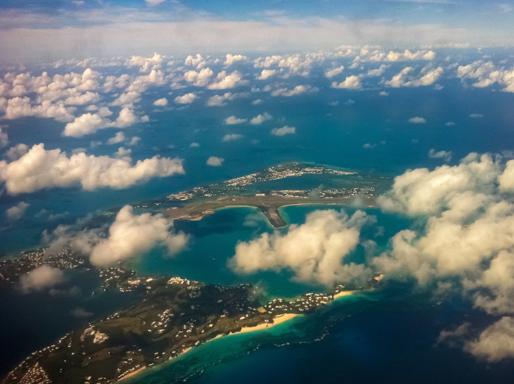 Aerial Photo of Bermuda Island in the North Atlantic Ocean