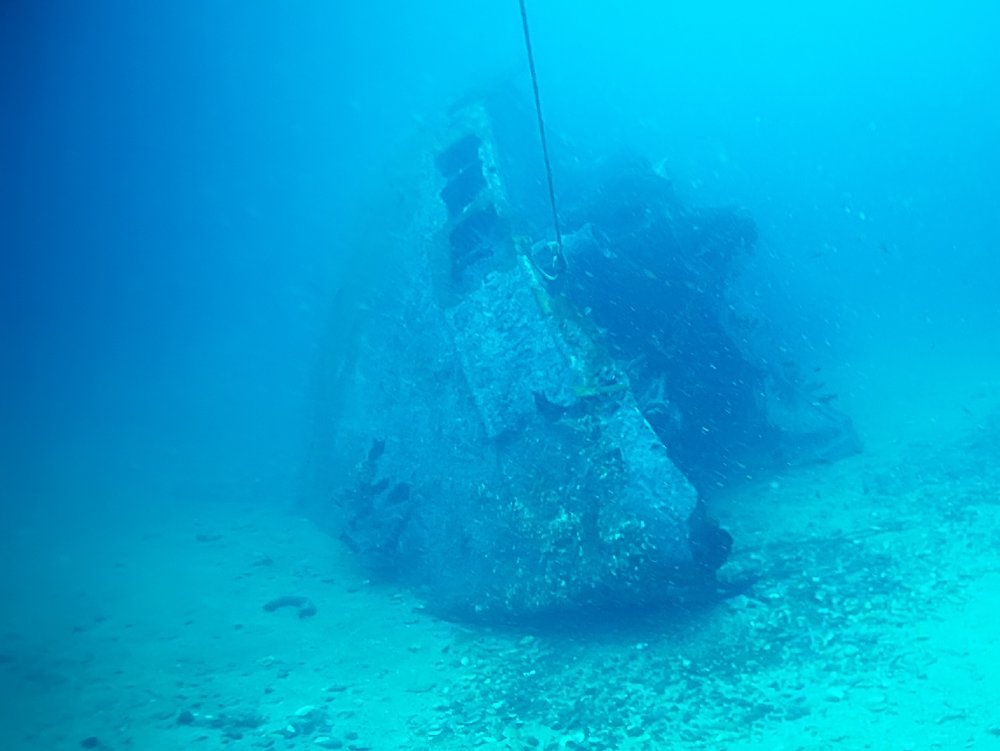 Close Up Photo of sunken plane search under water