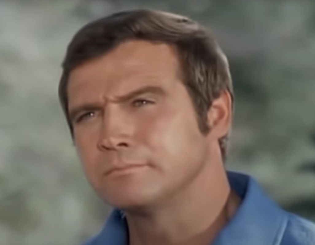 A visually captivating still taken from a pivotal moment in the television series The Six Million Dollar Man (1973-1978)