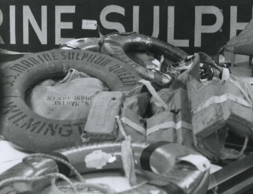 The remains of the SS Marine Sulphur Queen, recovered by the US Coast Guard