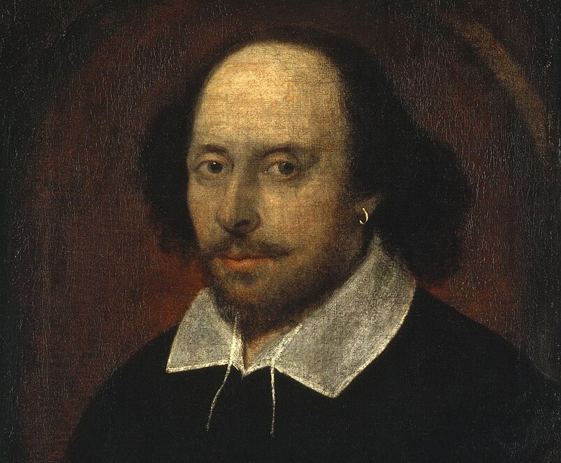 Portrait Painting of English playwright William Shakespeare By John Taylor