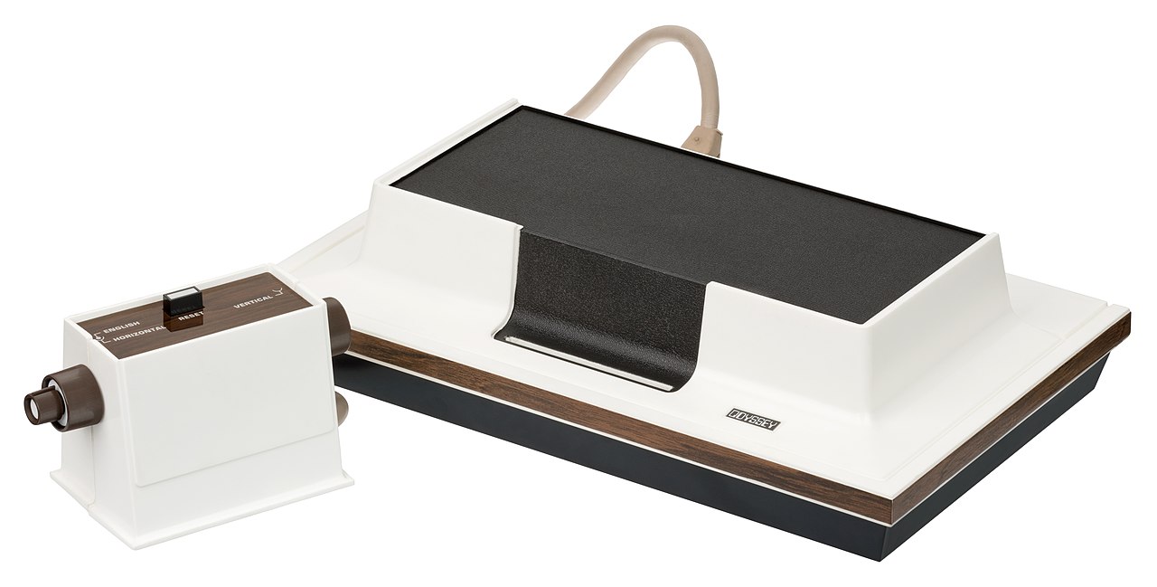 The Magnavox Odyssey, the very first video game console. Released in 1972,