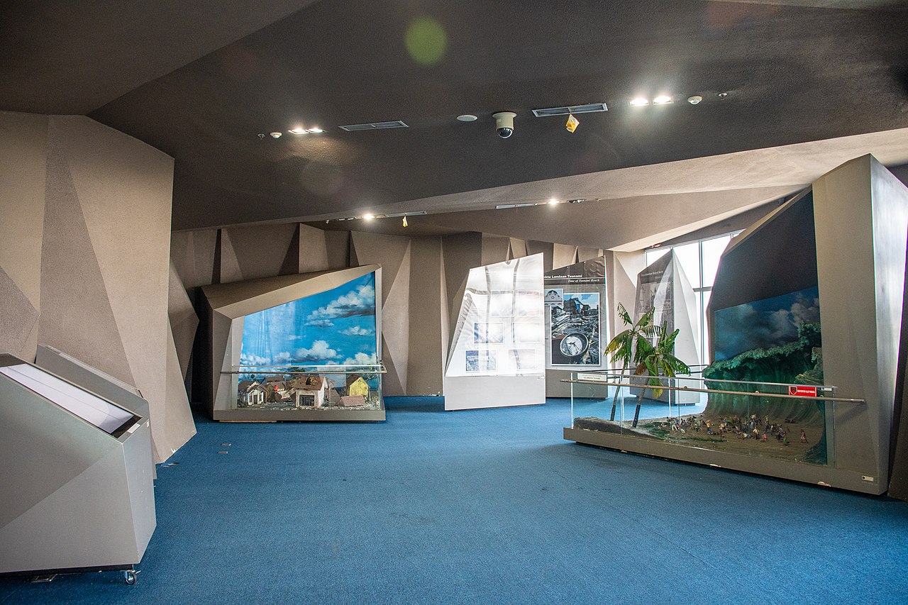 Interior of Aceh Tsunami Museum site visit