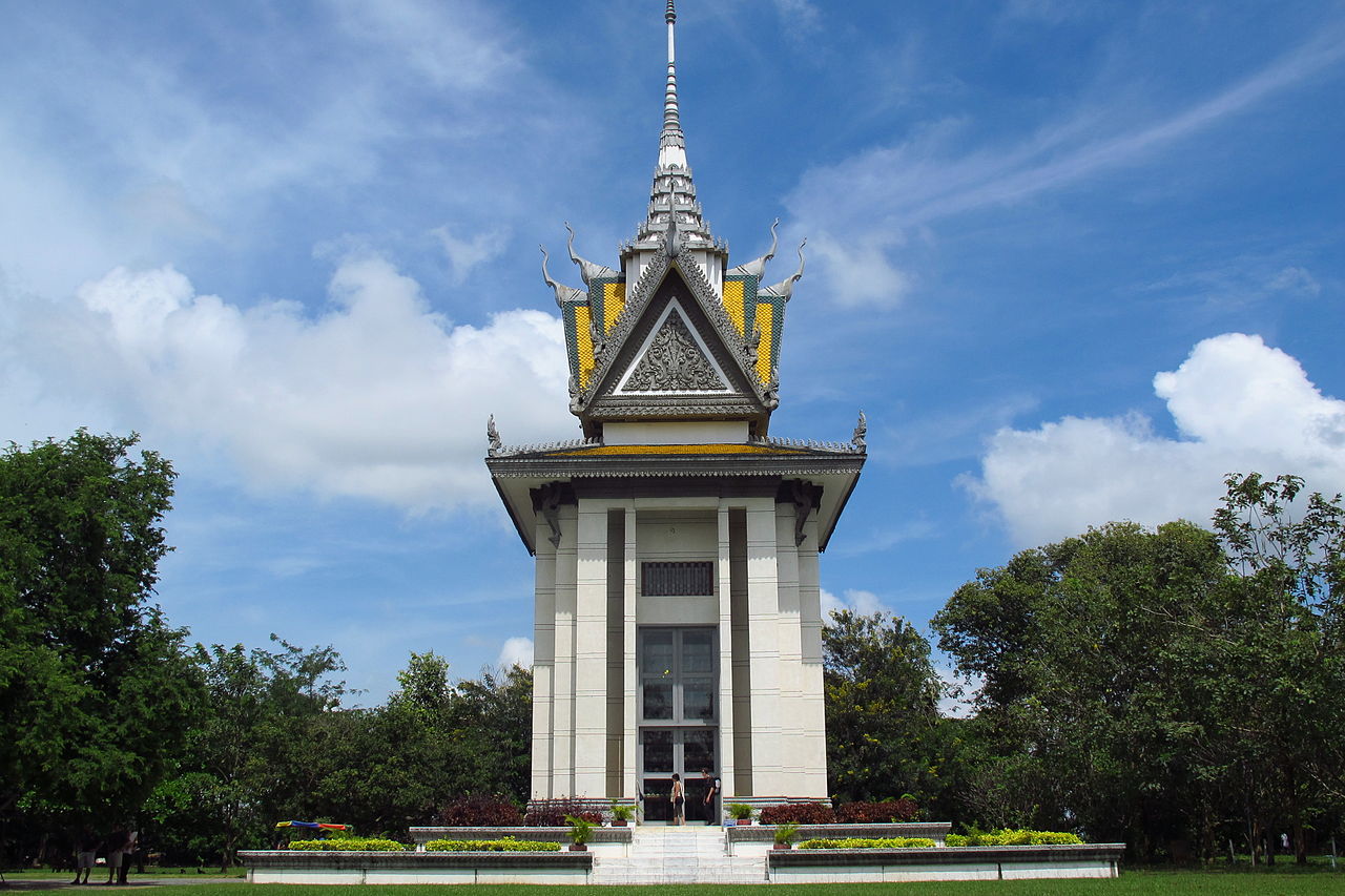 The Bhuddist Stupa at Choeung Ek, Cambodia