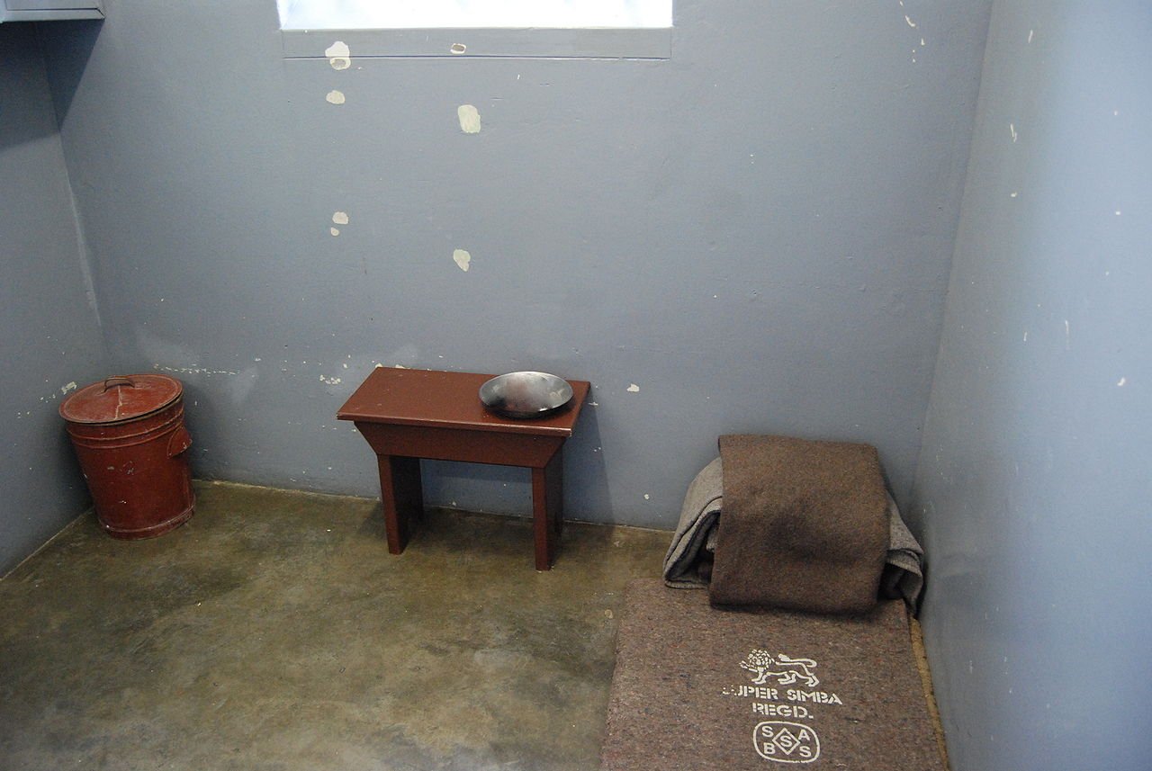 Nelson Mandela's prison cell on Robben Island