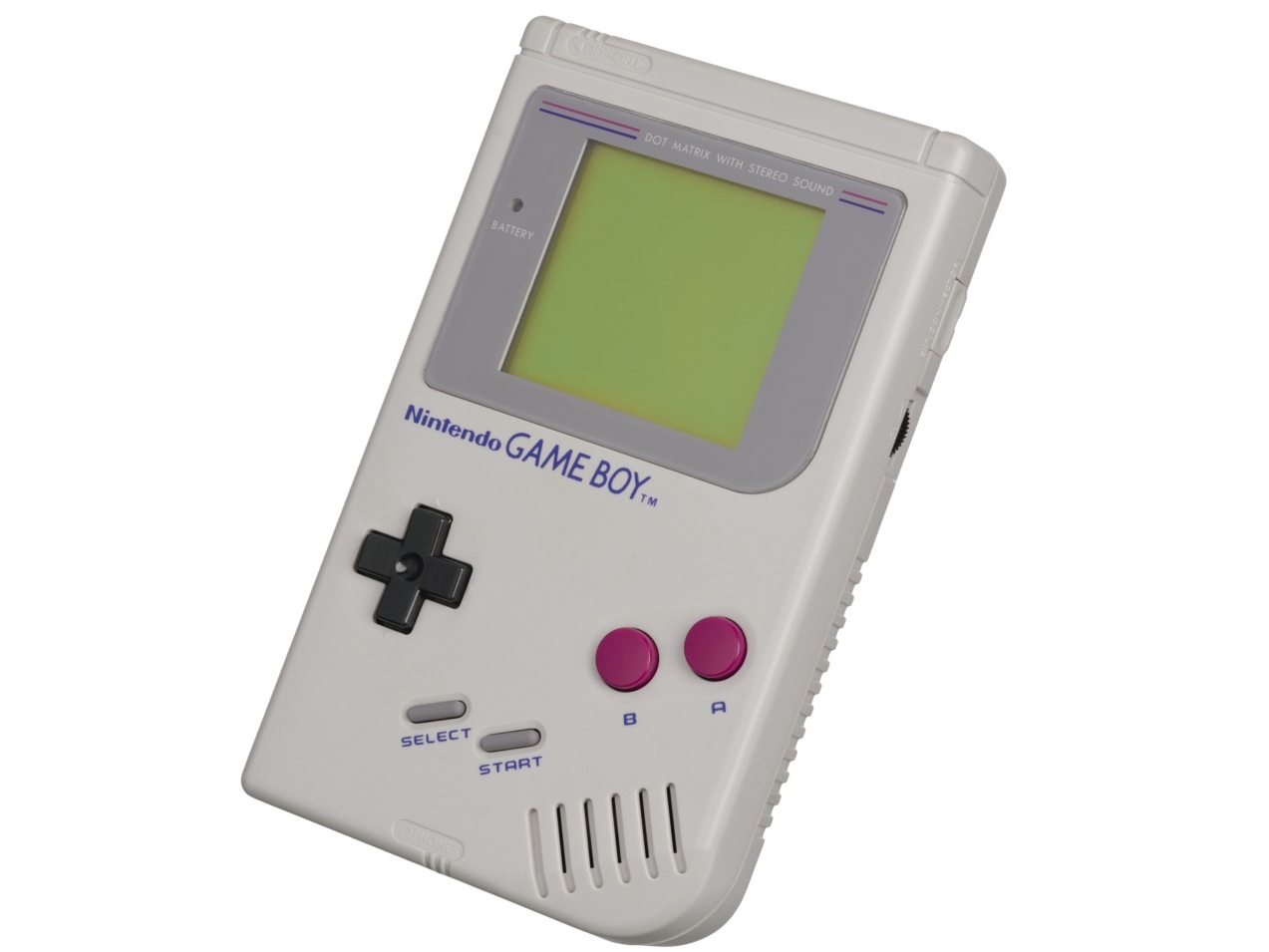 The Nintendo Game Boy, a handheld gaming console released in 1989