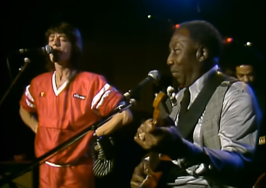 Muddy Waters & The Rolling Stones on stage