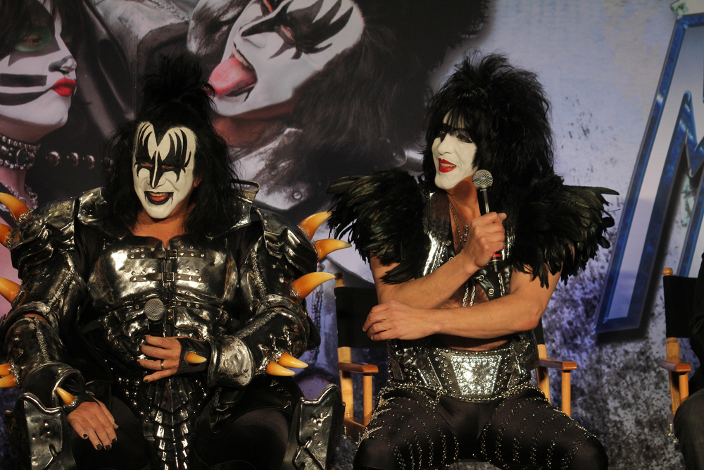 Gene Simmons, Paul Stanley at the KISS & Motley Crue Press Conference
