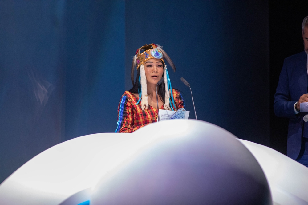 Autumn Peltier attends the Prince Albert II of Monaco Foundation 2021 awards ceremony