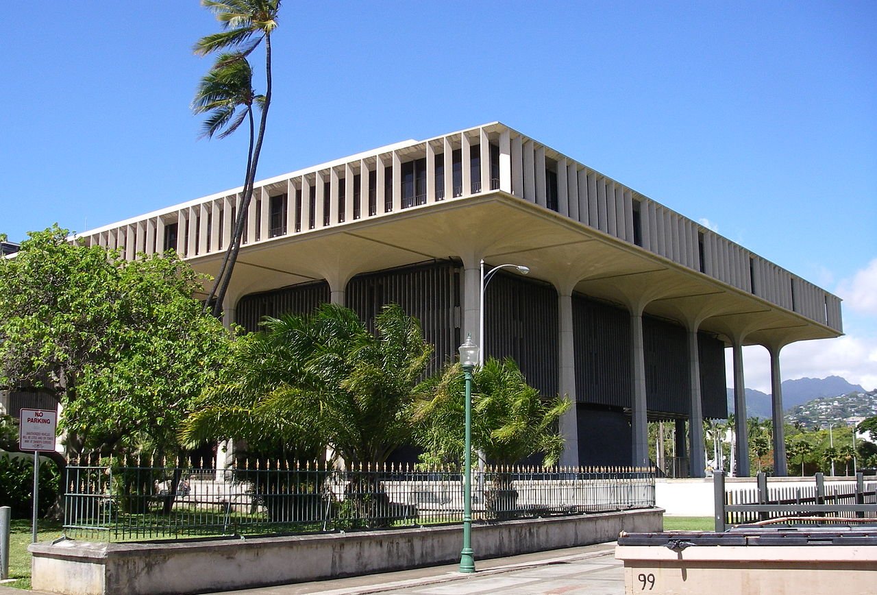 Hawaii State Capitol From The South-East