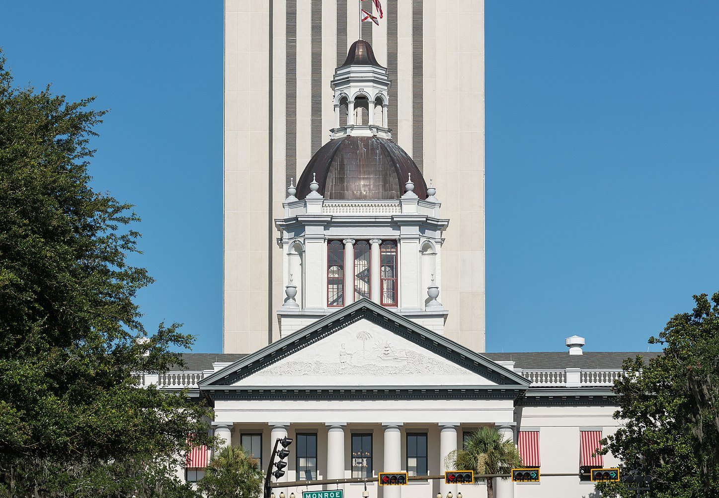 Old And New Florida State Capitol, Tallahassee, East View