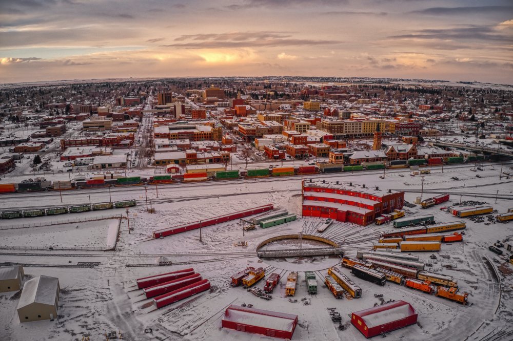 The image showcases a Vibrant urban scene of Cheyenne, Wyoming