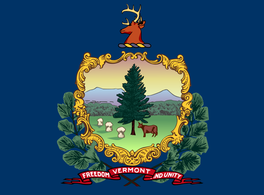 Flag of Vermont, United States of America.
