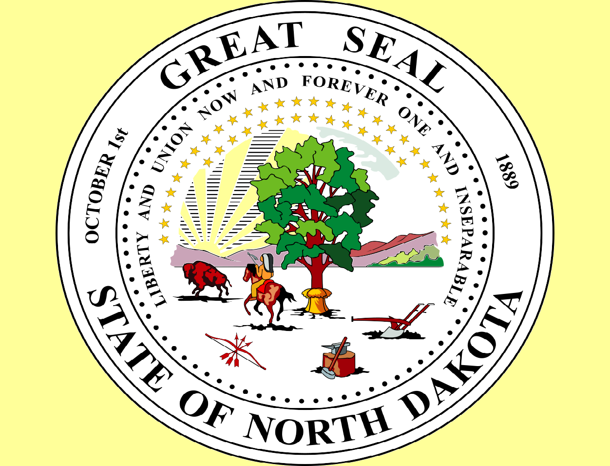 Great Seal Of North Dakota