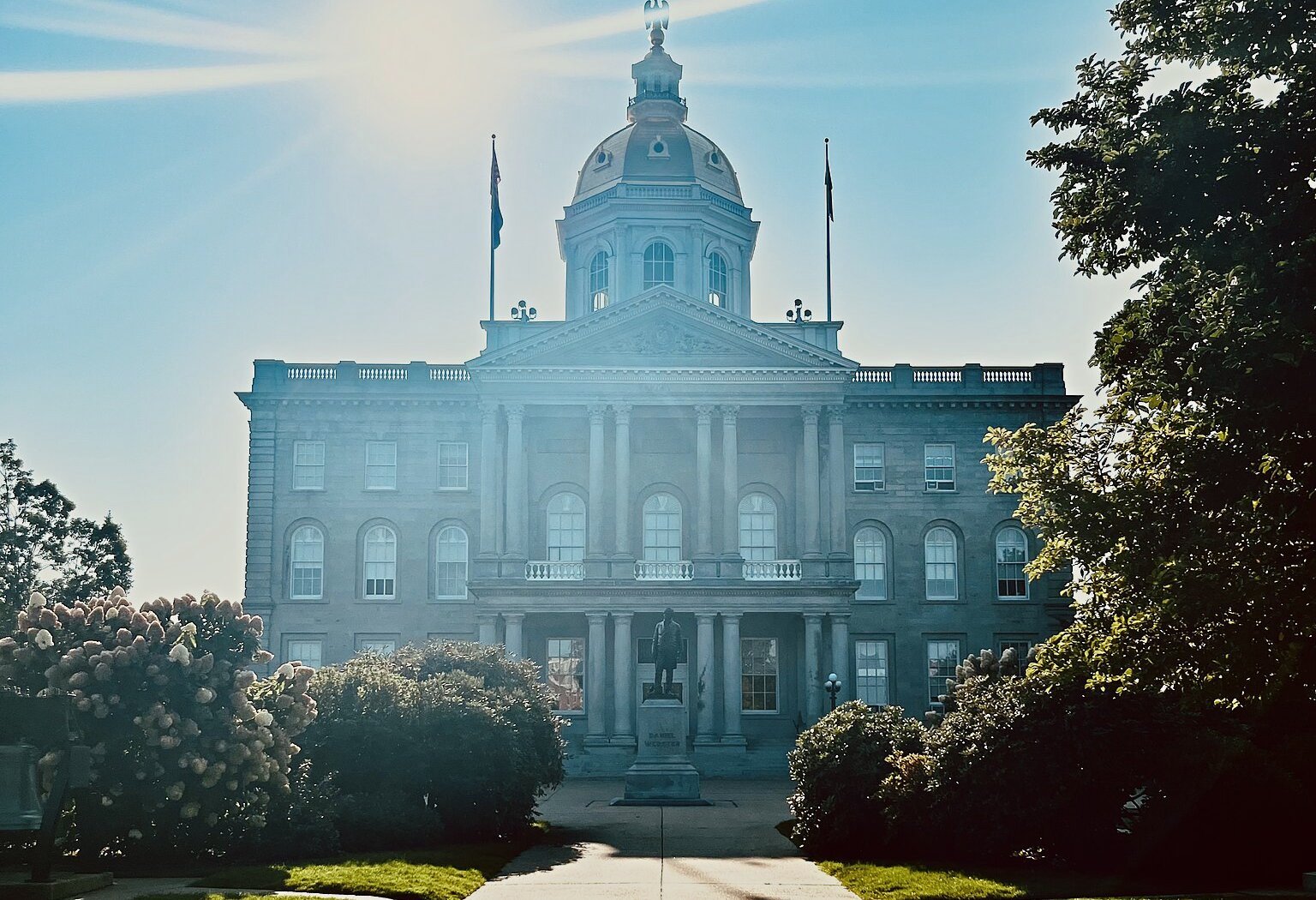 New Hampshire State House, looking west In 2024