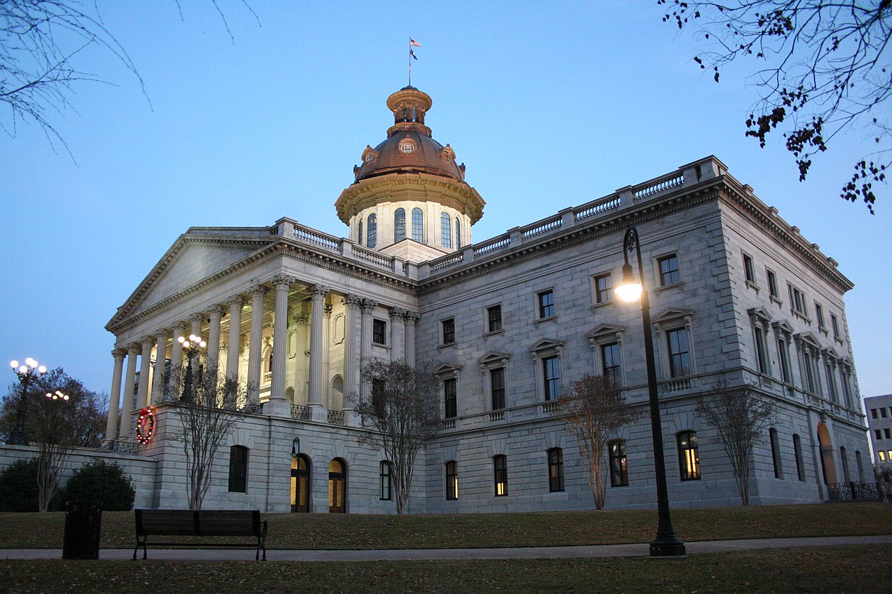 South Carolina State House in the Evening