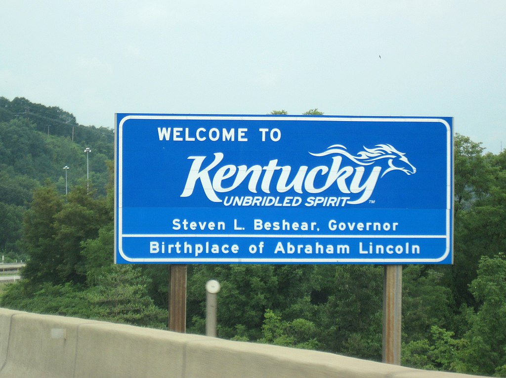 Welcome To Kentucky state sign