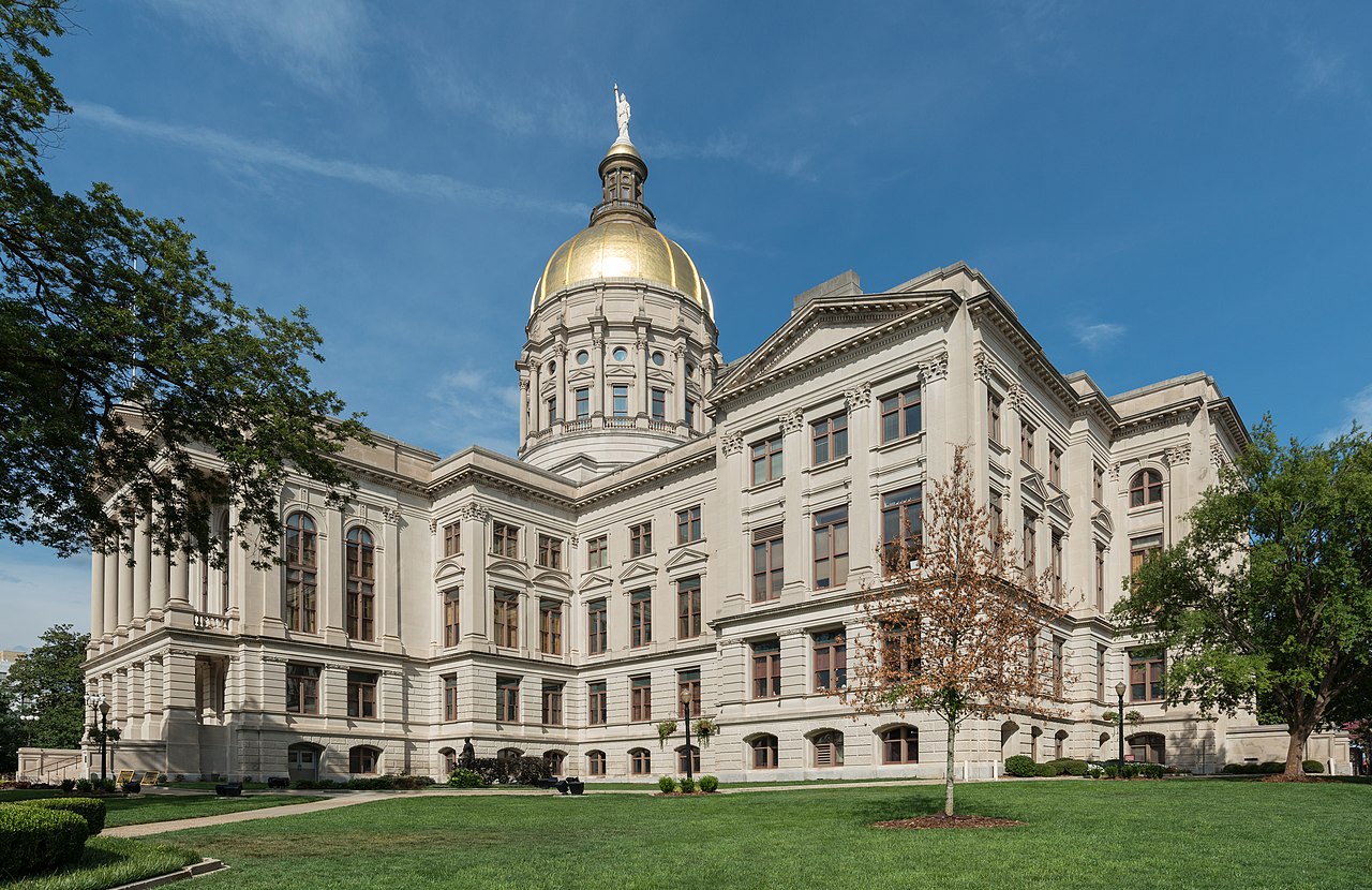 A west view of the Georgia State Capitol, Atlanta