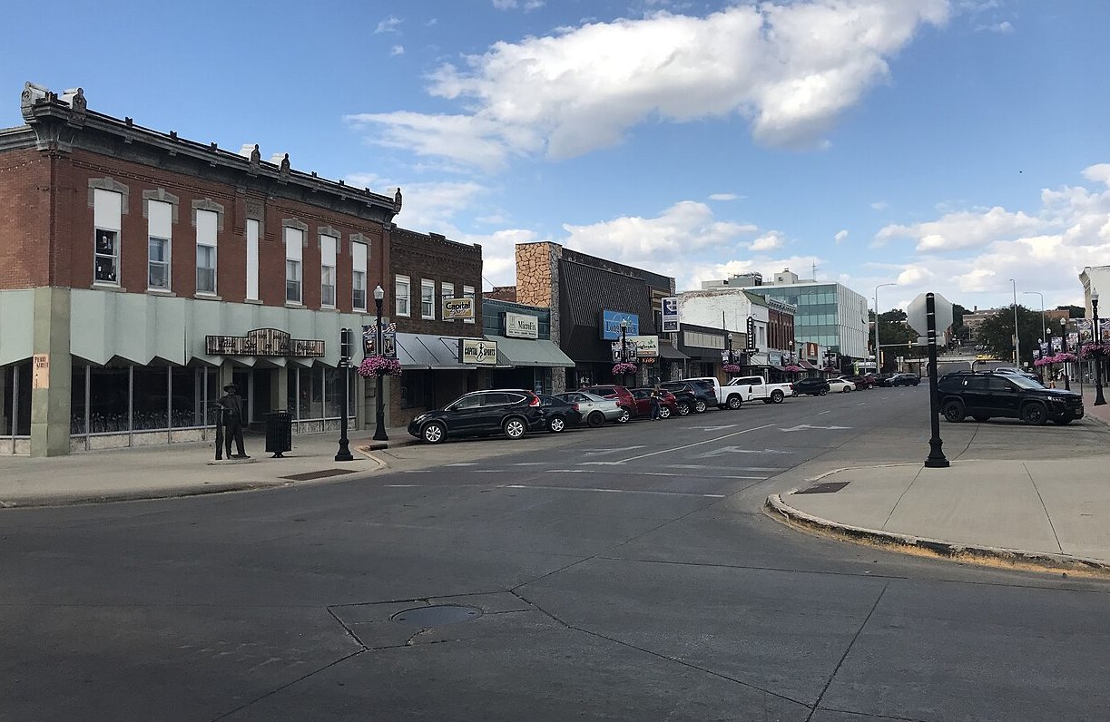 View of Downtown Pierre located in South Dakota