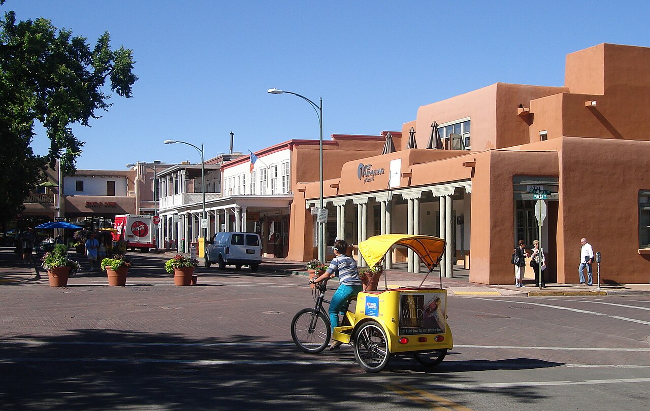 Downtown Santa Fe, New Mexico, USA