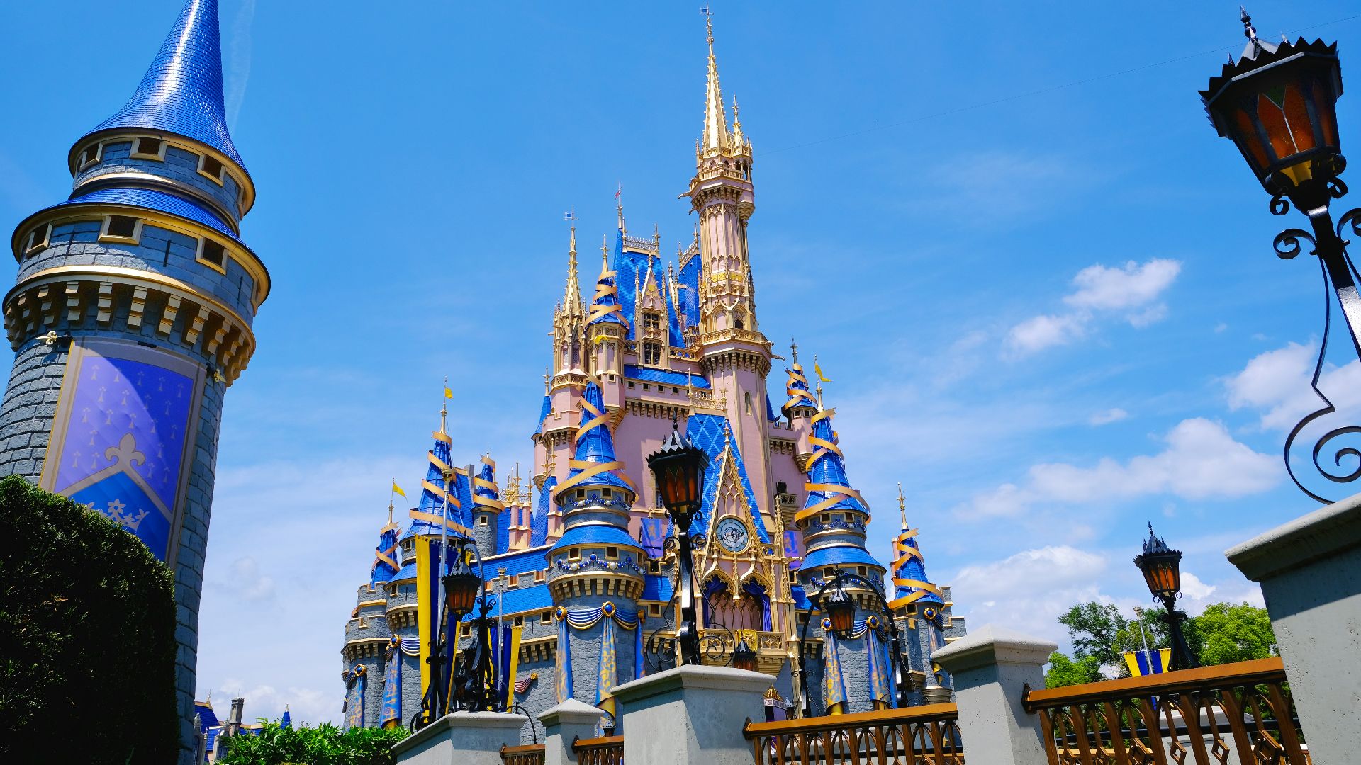 white and blue concrete castle under blue sky during daytime