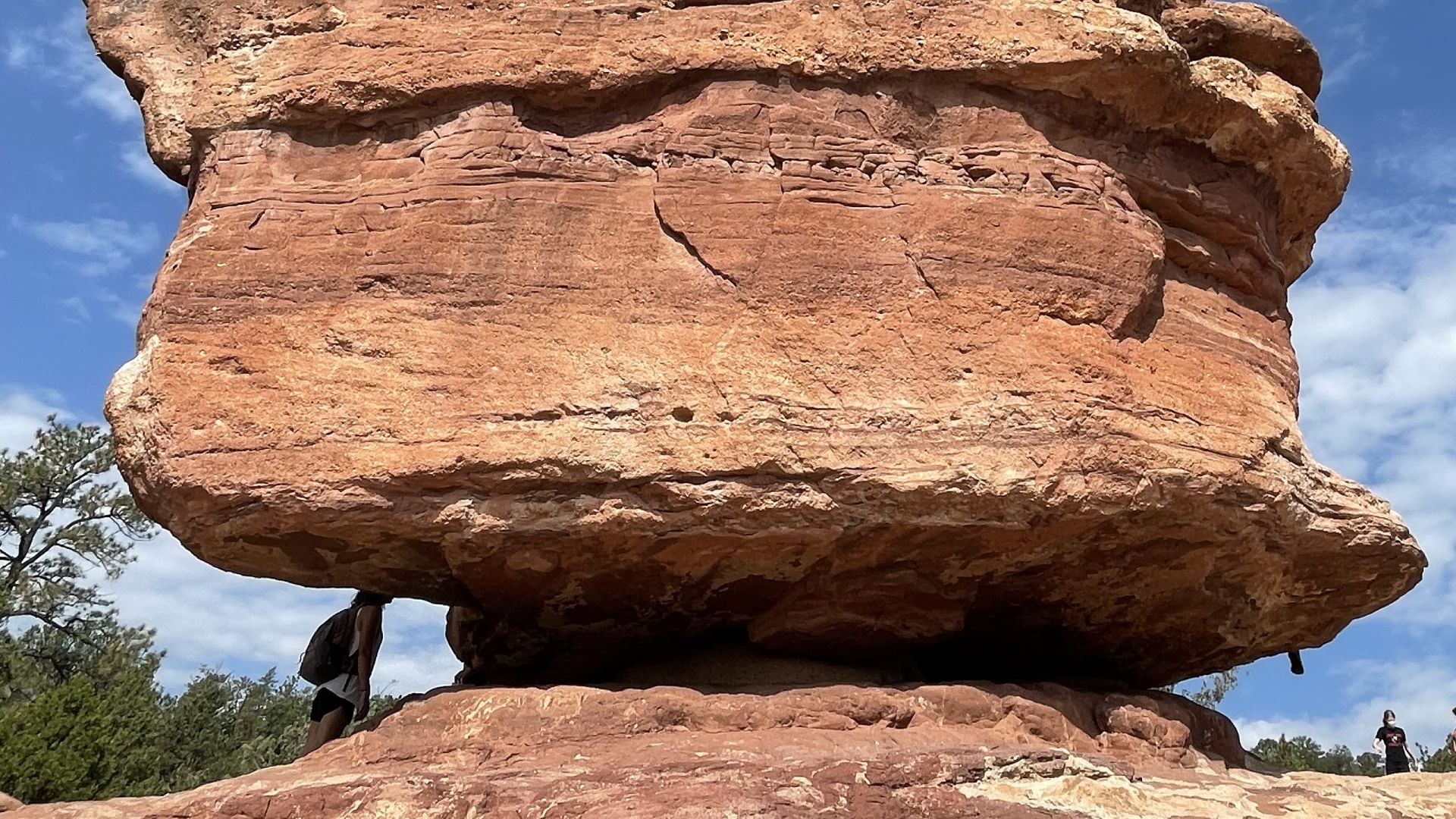 File:The Side View of the Balanced Rock in the Garden of the Gods.jpg