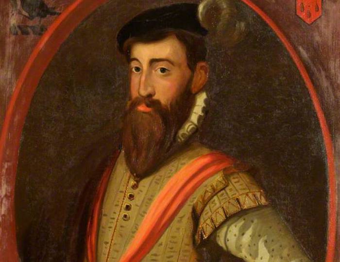 John Perrot in green