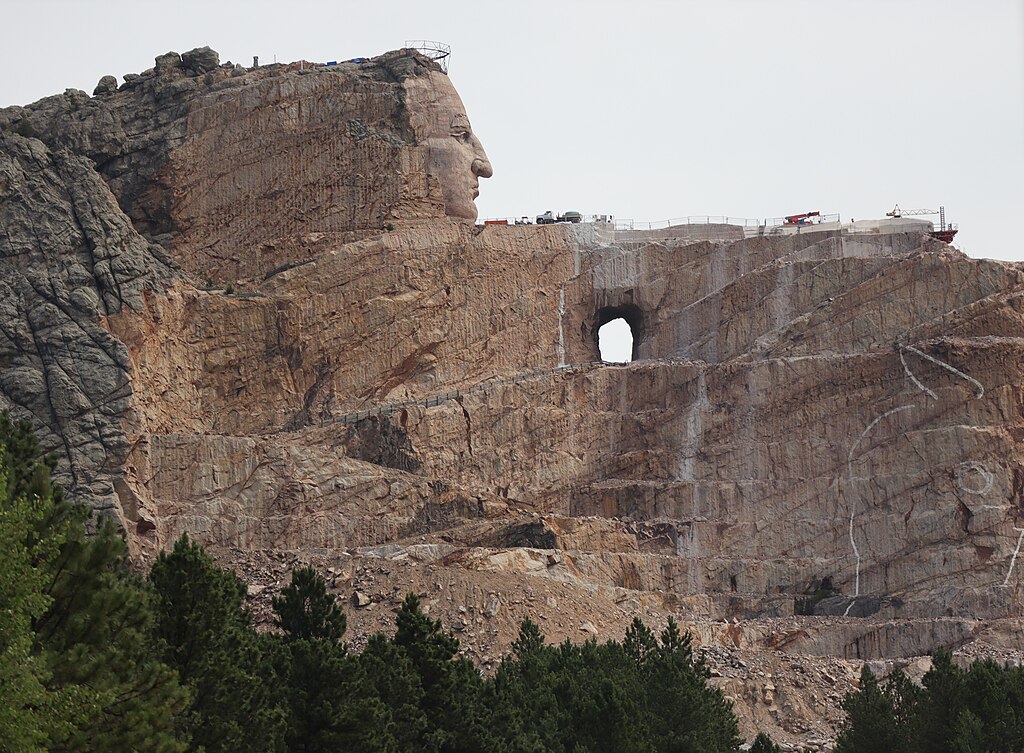 The Crazy Horse Memorial in 2020