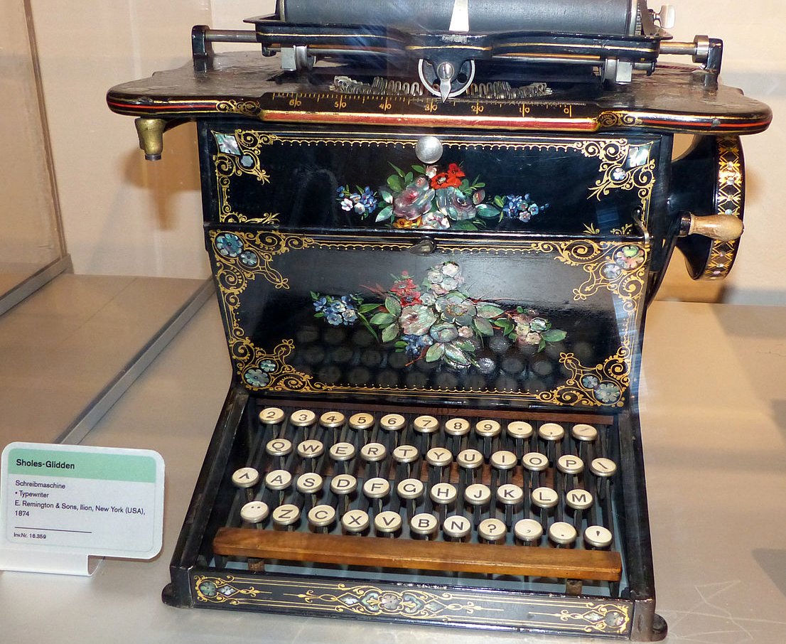 Sholes-Glidden typewriter 1874