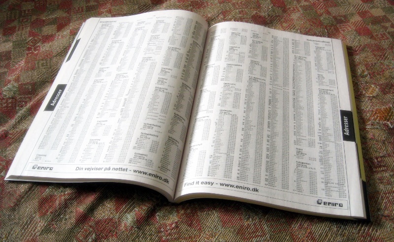 An old telephone book