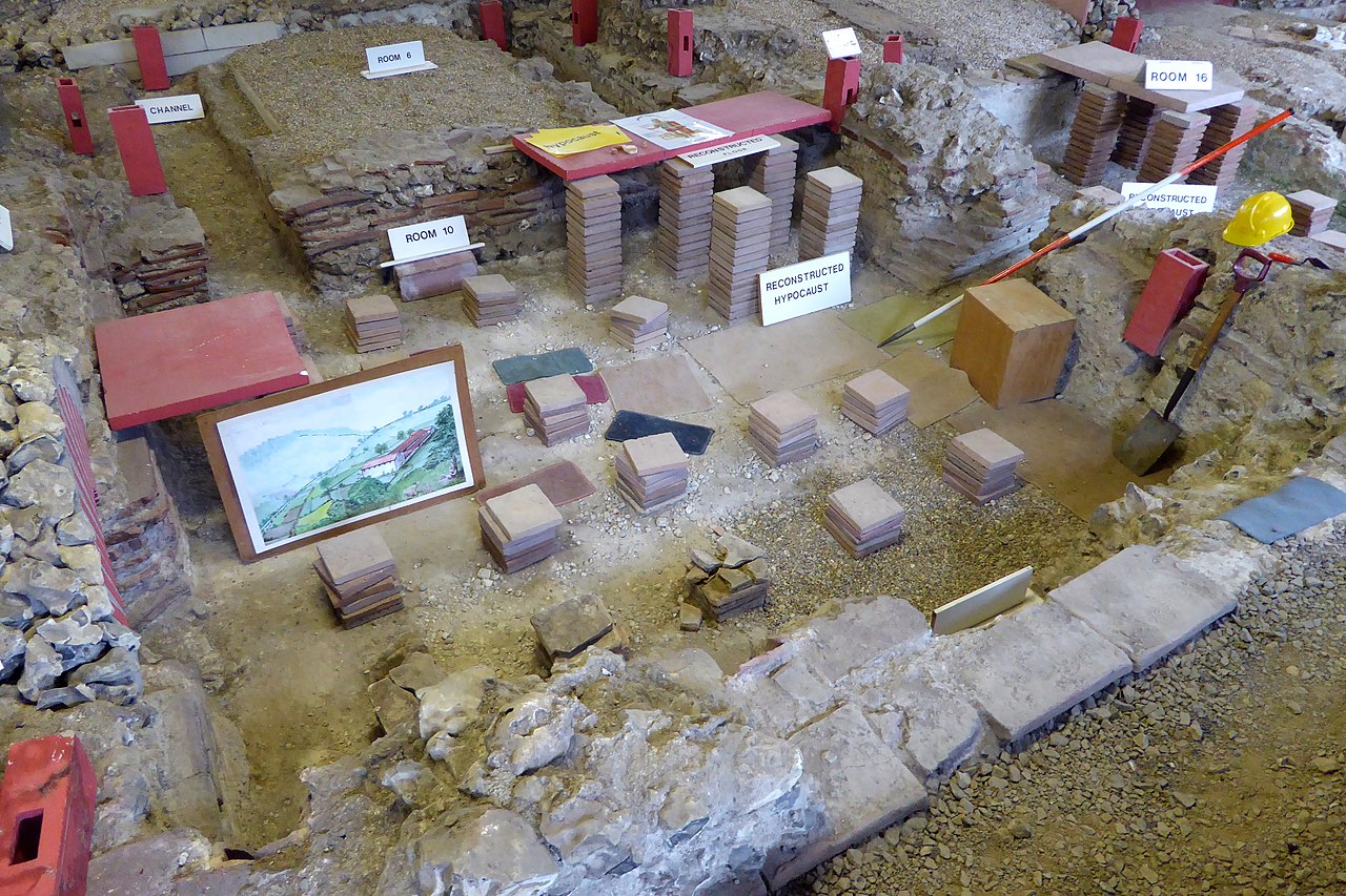 The reconstructed hypocaust at Crofton Roman Villa