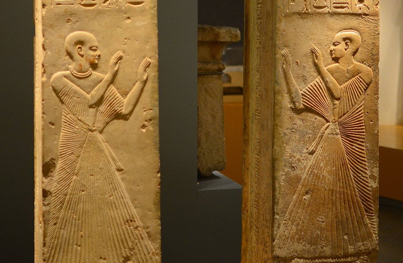 Two of the four pillars from the Tomb of Ptahmes