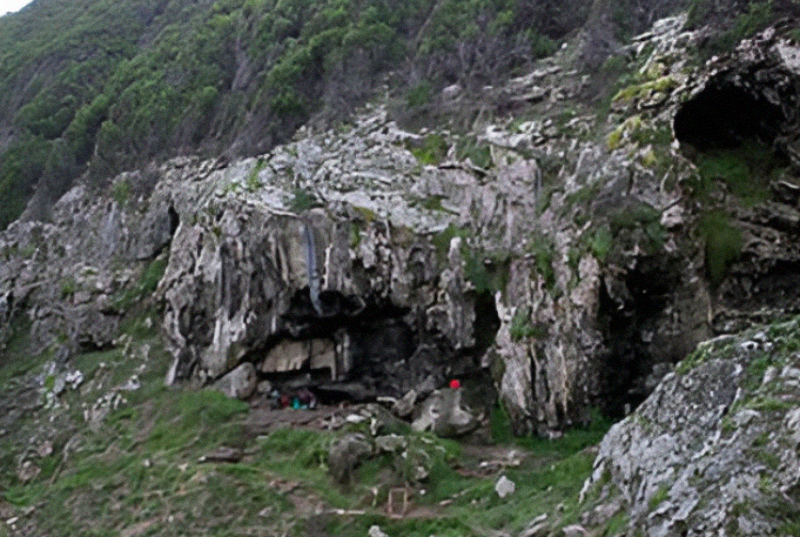 General view of Blombos site, South Africa