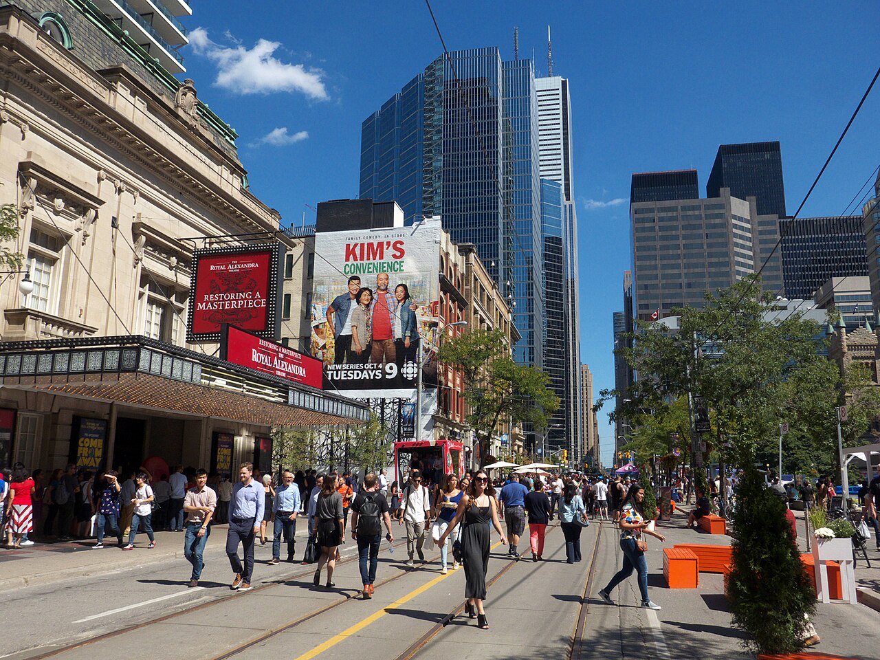 King St West is closed for the opening of Toronto International Film Festival 2016
