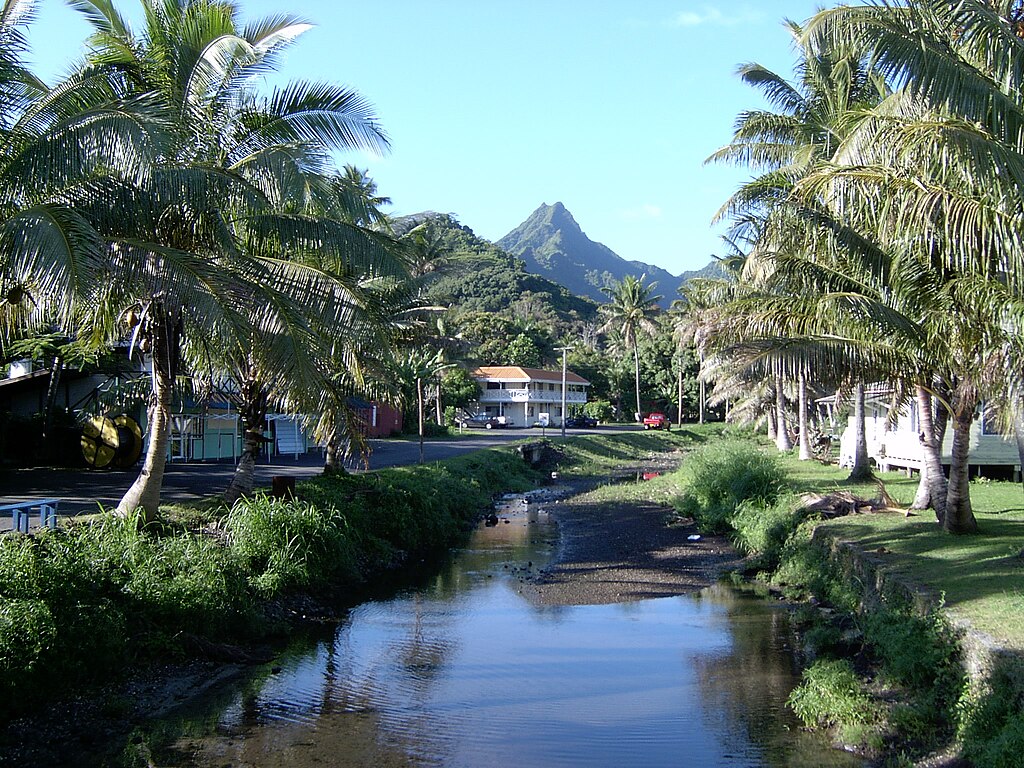 View From Avarua Looking Inland, Rarotonga Island, Cook Islands