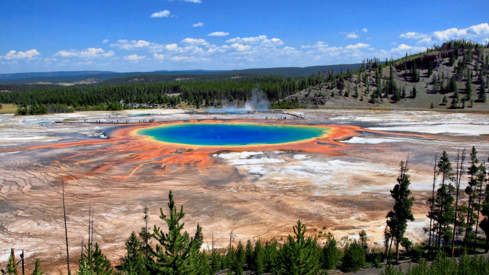 File:Grand Prismatic Spring and Midway Geyser Basin from above.jpg