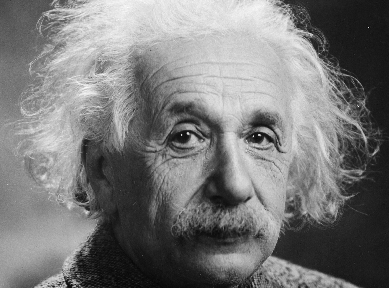 Grayscale Portrait Photo of Albert Einstein 