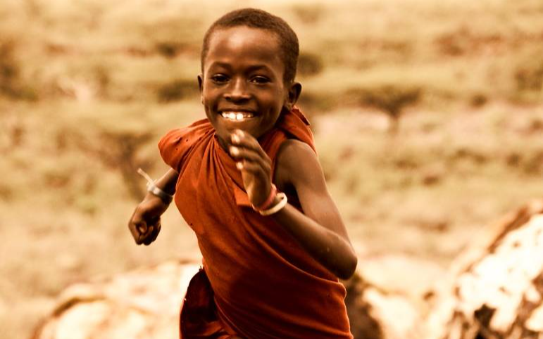 Running Samburu Boy